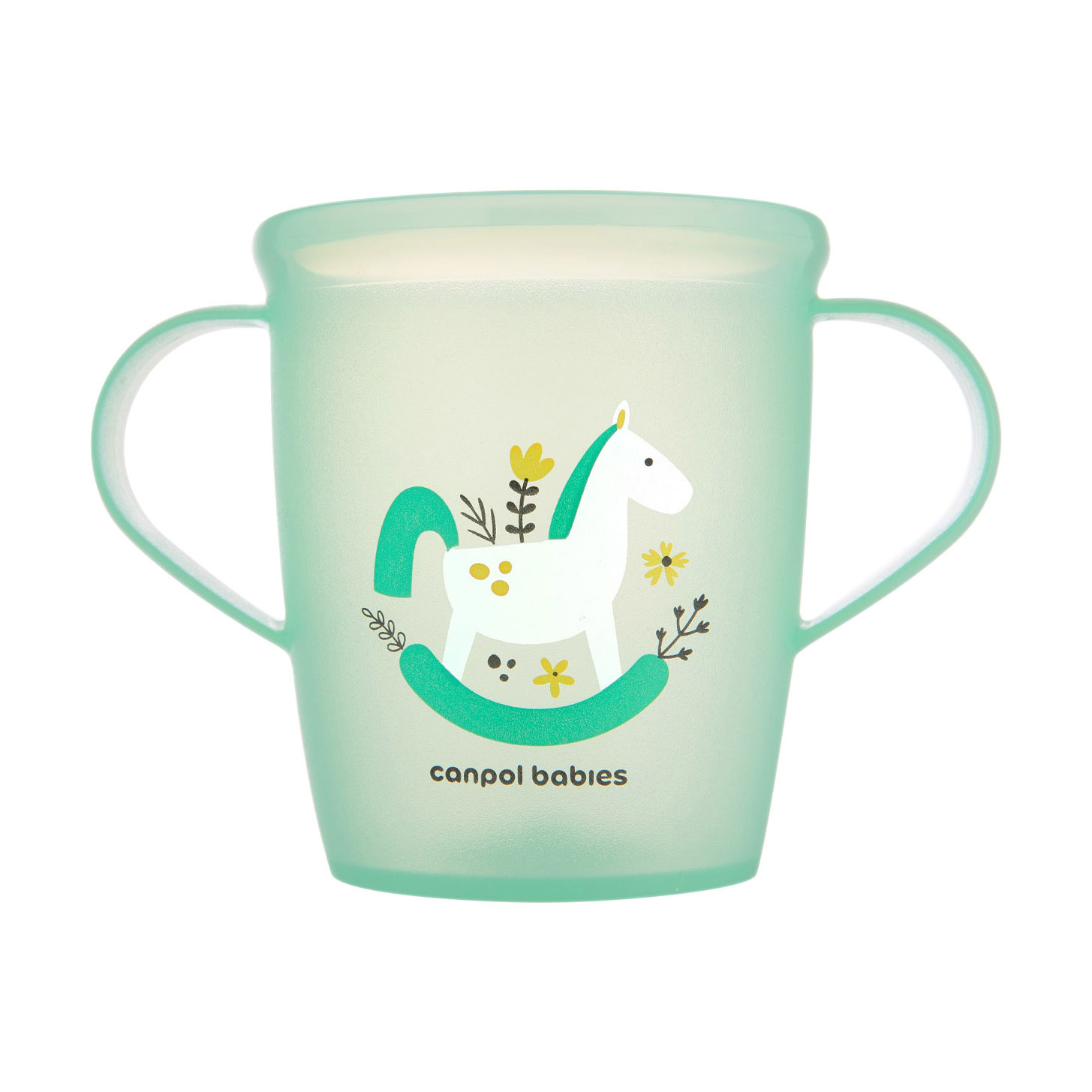 Дитяча кружка Canpol Babies Toys з ручками, зелена, від 1 року, 250 мл (2/101_gre)