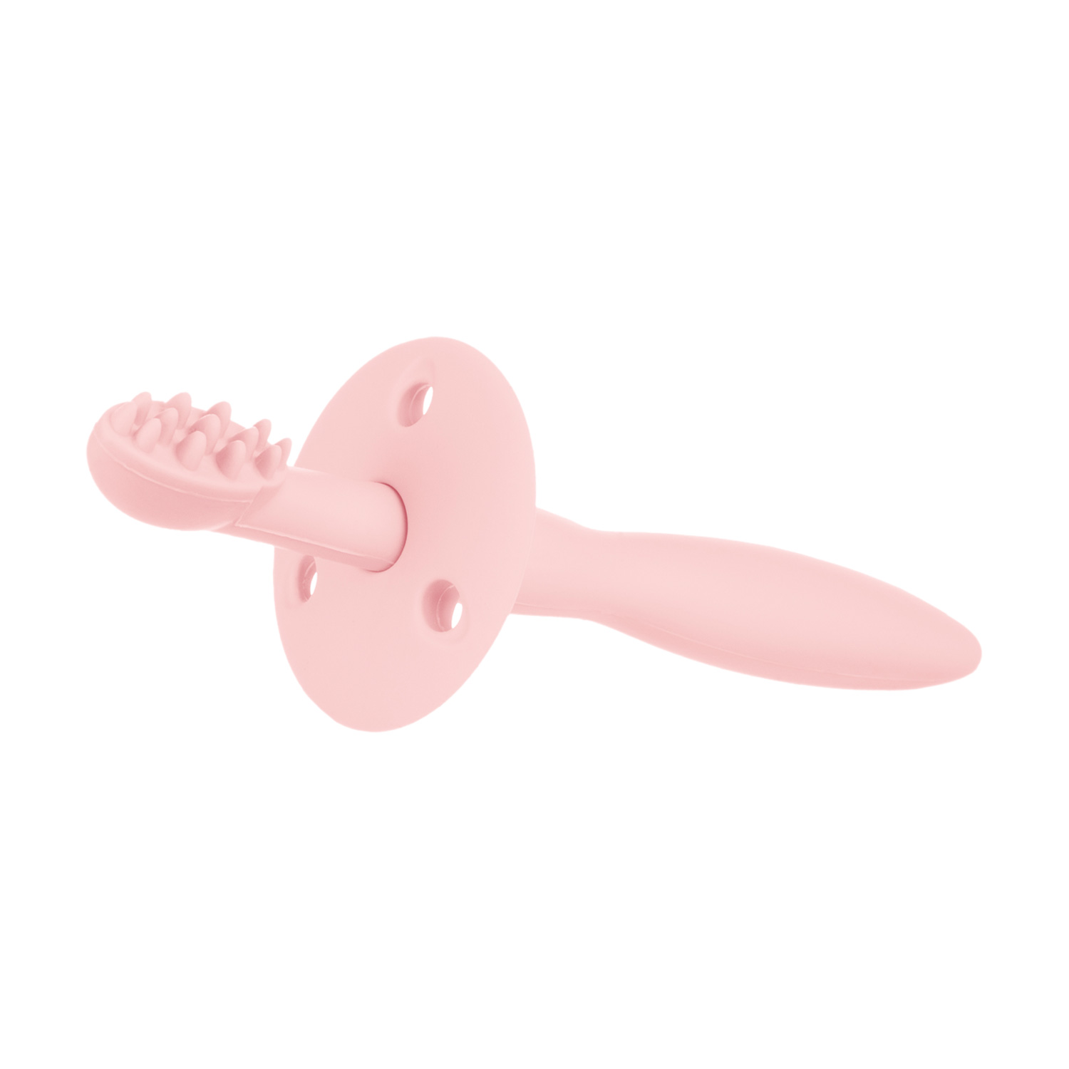 Силіконова щітка для зубів з обмежувачем Canpol babies, рожева (51/500_pin)